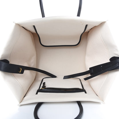 Celine Washed Canvas Medium Phantom Luggage White 5 of 14