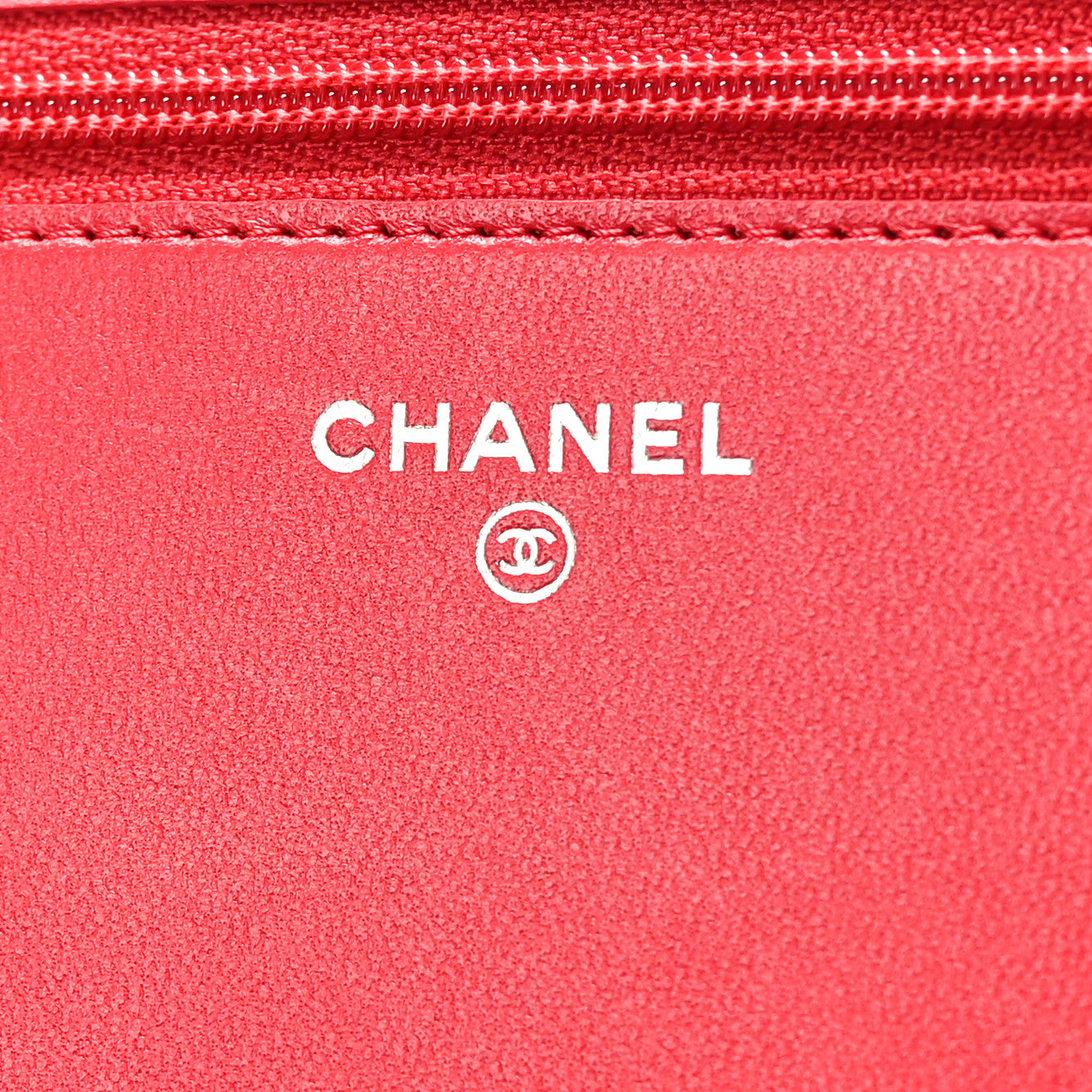 Lambskin Quilted Boy Wallet On Chain WOC Red