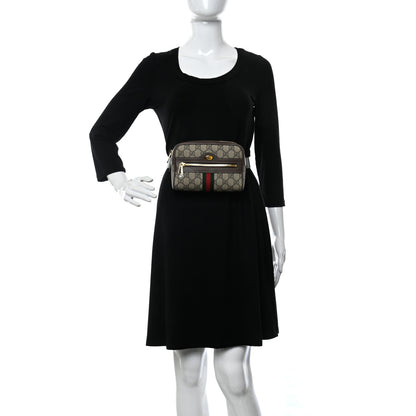 Gucci GG Supreme Monogram Small Ophidia Belt Bag 75 30 Dark Brown 2 of 10