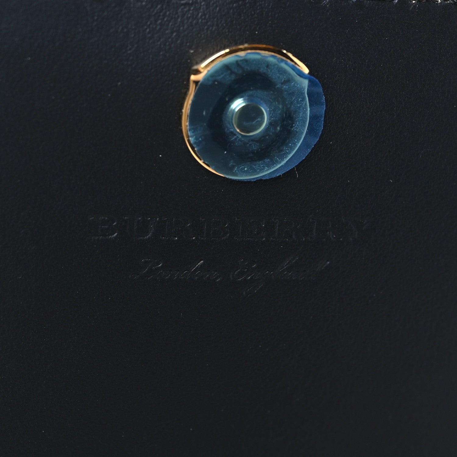 Burberry Grained Calfskin House Check Tartan Mix Hampshire Wallet On Chain Black 6 of 8