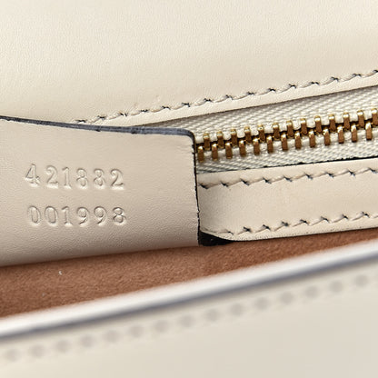 Gucci Calfskin Small Sylvie Shoulder Bag Off White 7 of 15