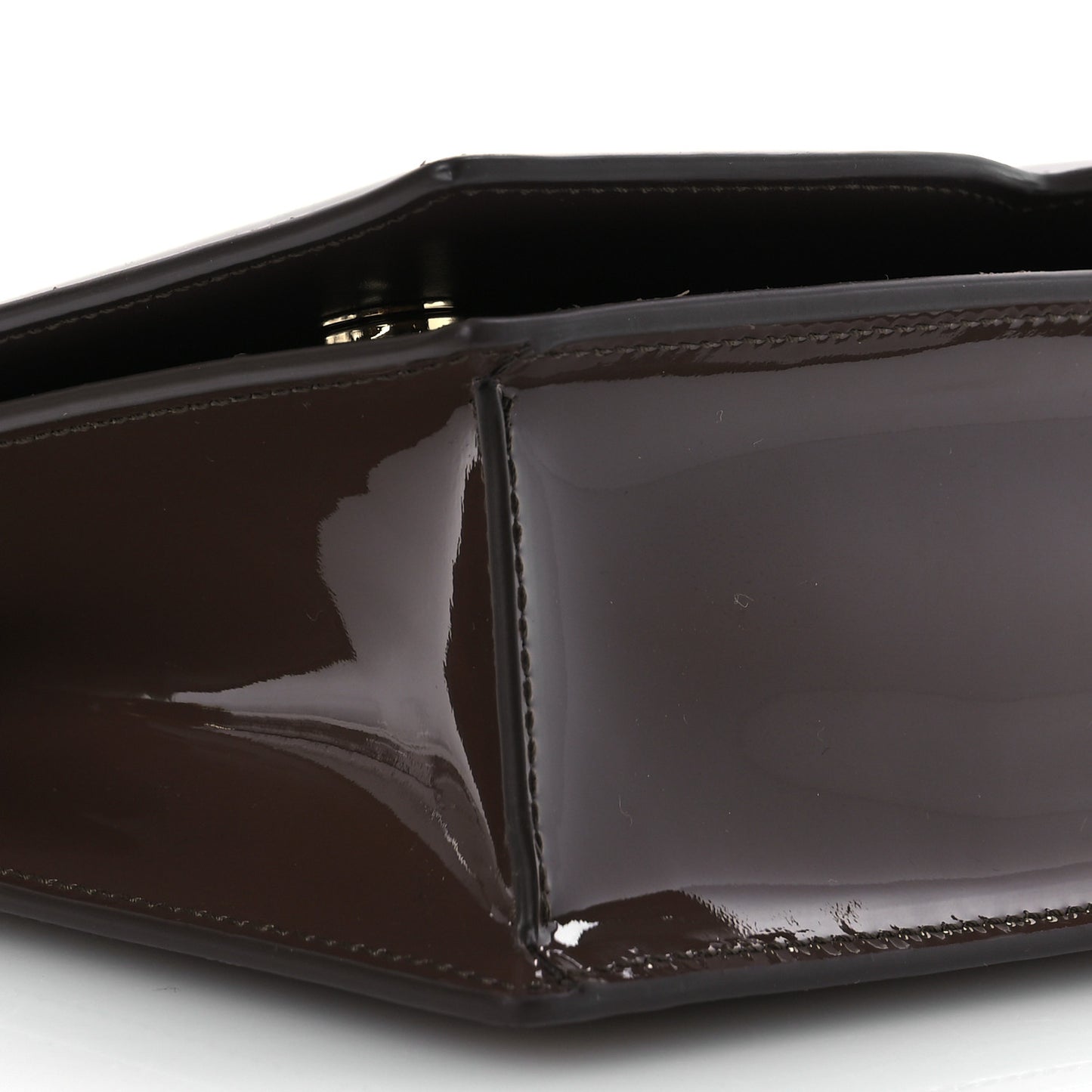 Patent DG Logo Flap Crossbody Bag Fango Brown