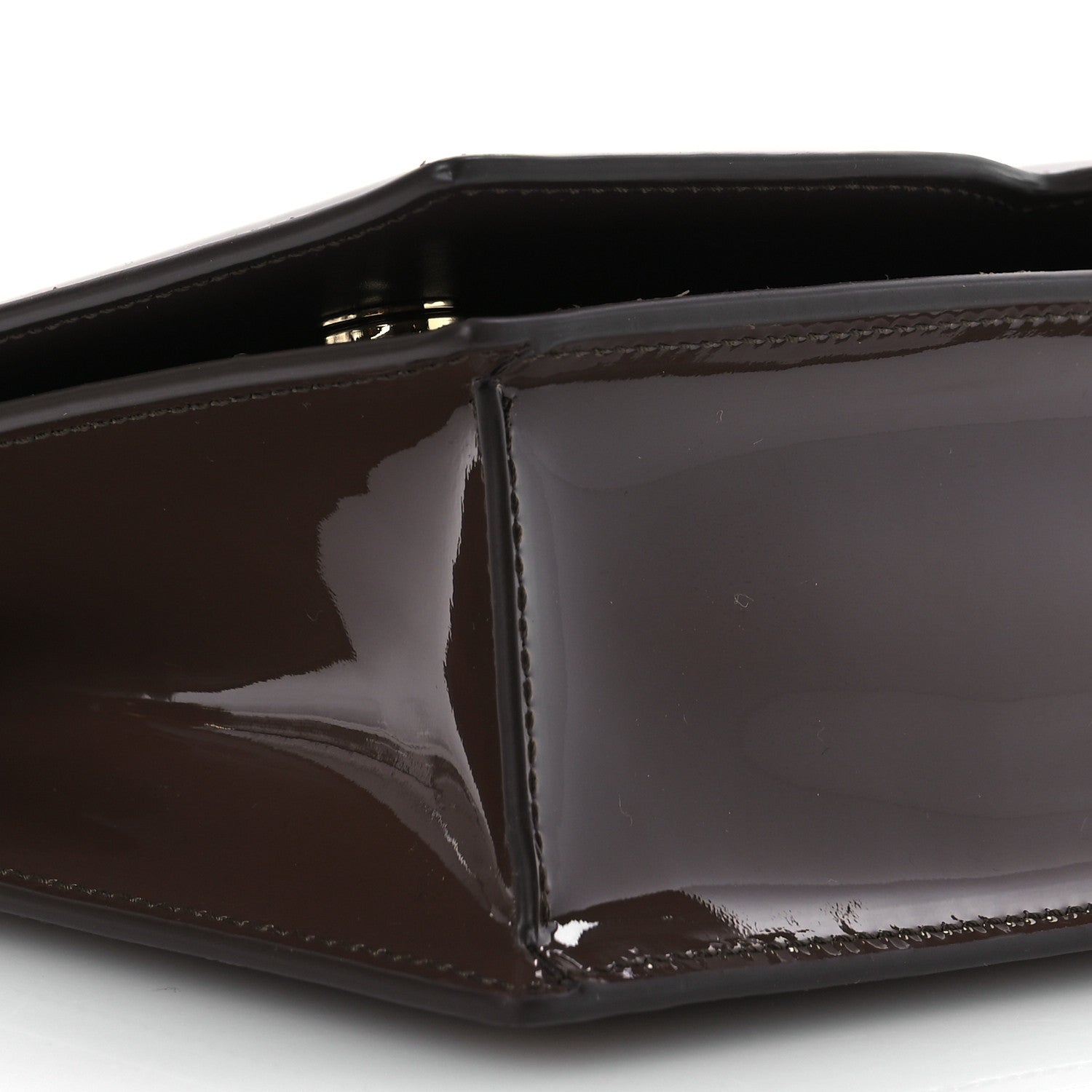 Dolce & Gabbana Patent DG Logo Flap Crossbody Bag Fango Brown 9 of 11
