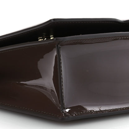 Dolce & Gabbana Patent DG Logo Flap Crossbody Bag Fango Brown 9 of 11