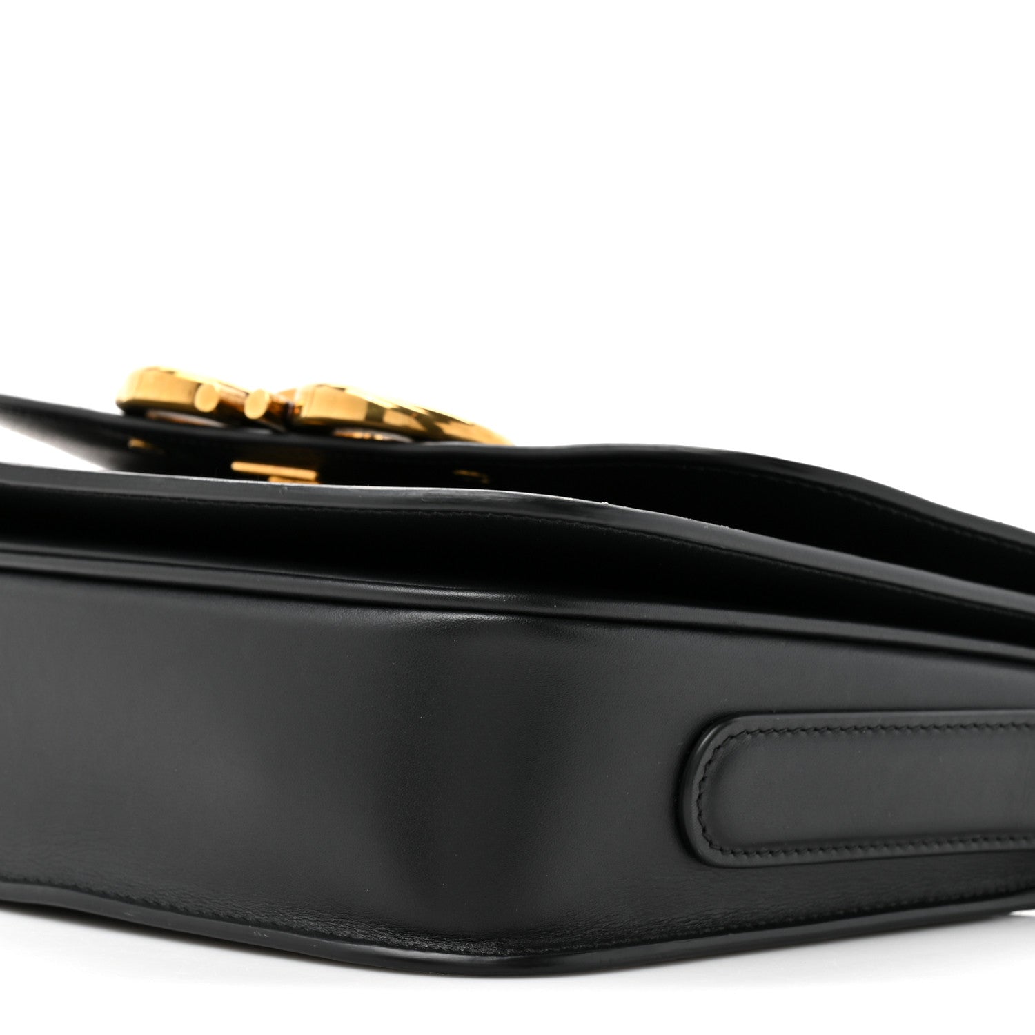 Salvatore Ferragamo Calfskin Gancini Shoulder Bag Black 8 of 15