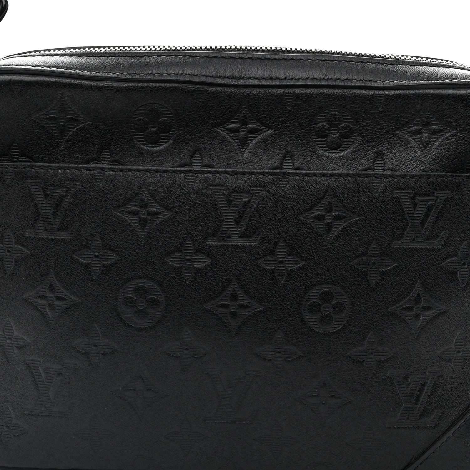Louis Vuitton Calfskin Monogram Shadow Duo Messenger Black 7 of 11