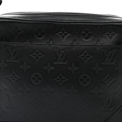 Louis Vuitton Calfskin Monogram Shadow Duo Messenger Black 7 of 11