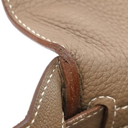 Hermes Togo Kelly Retourne 32 Etoupe 12 of 14