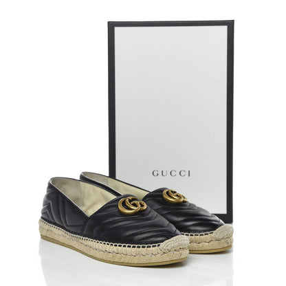 Gucci Nappa Matelasse GG Marmont Espadrilles 40 Black 15 of 15