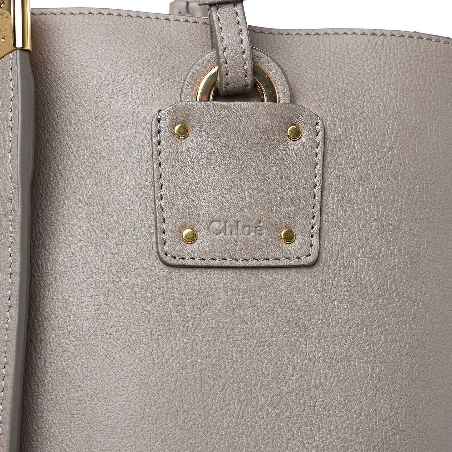 Smooth Calfskin Medium Vick Tote Motty Grey