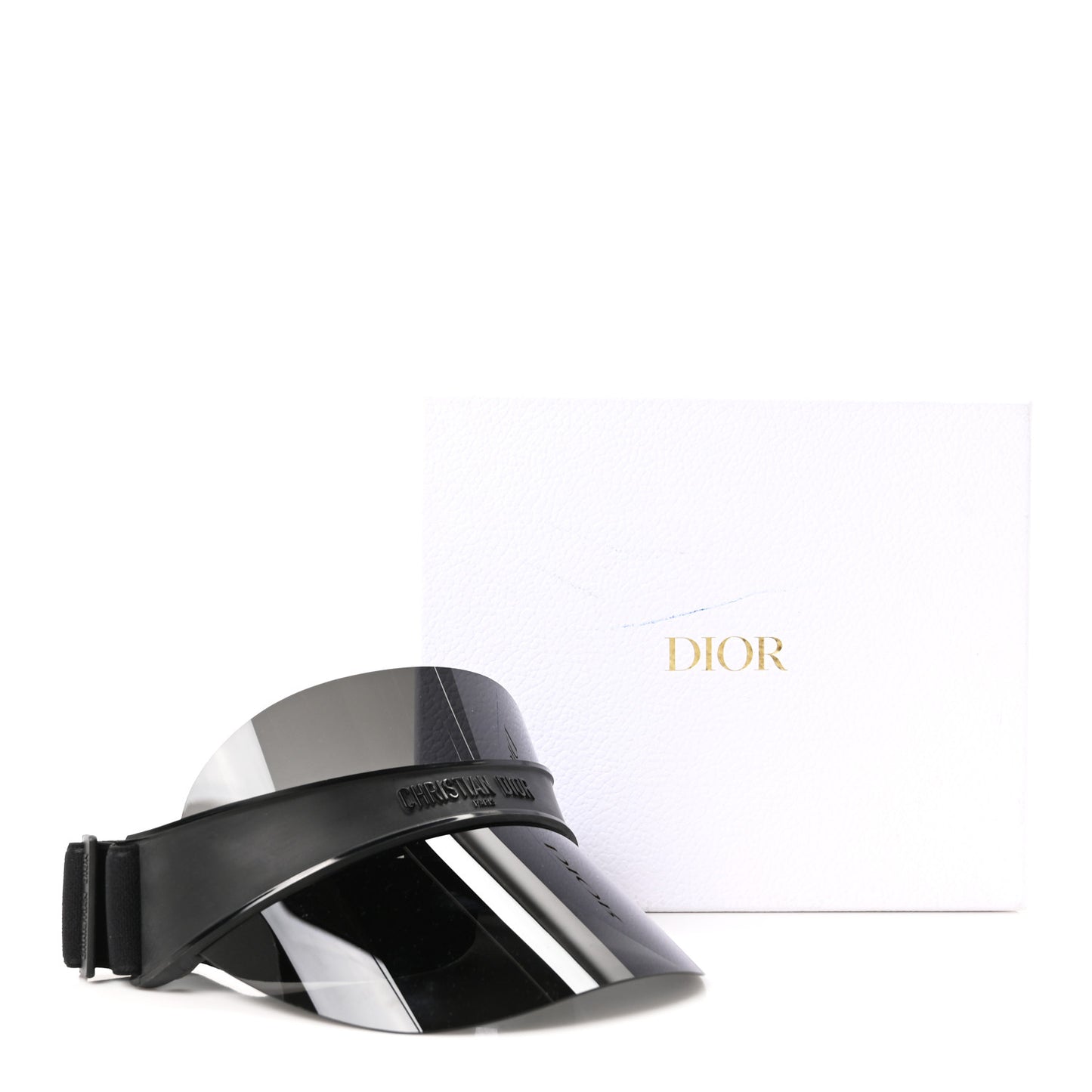 Mirrored DiorClubV1U Sun Visor Black