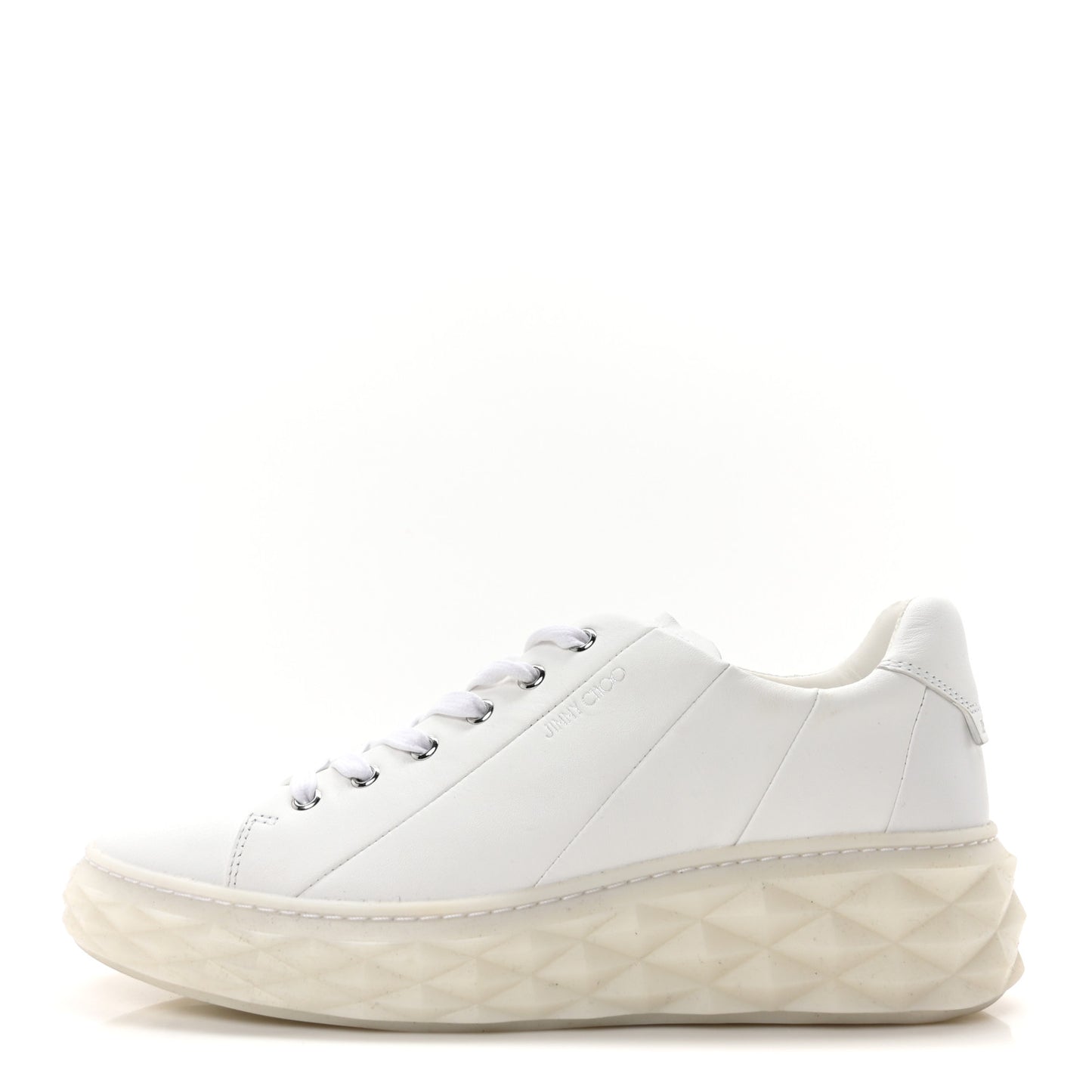 Nappa Diamond Light Platform Sneakers 41 White
