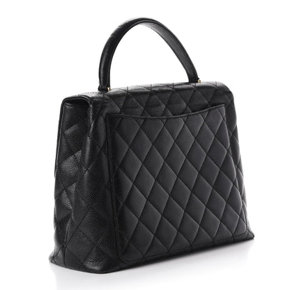 Chanel Caviar Quilted Jumbo Kelly Flap Black 2 of 10