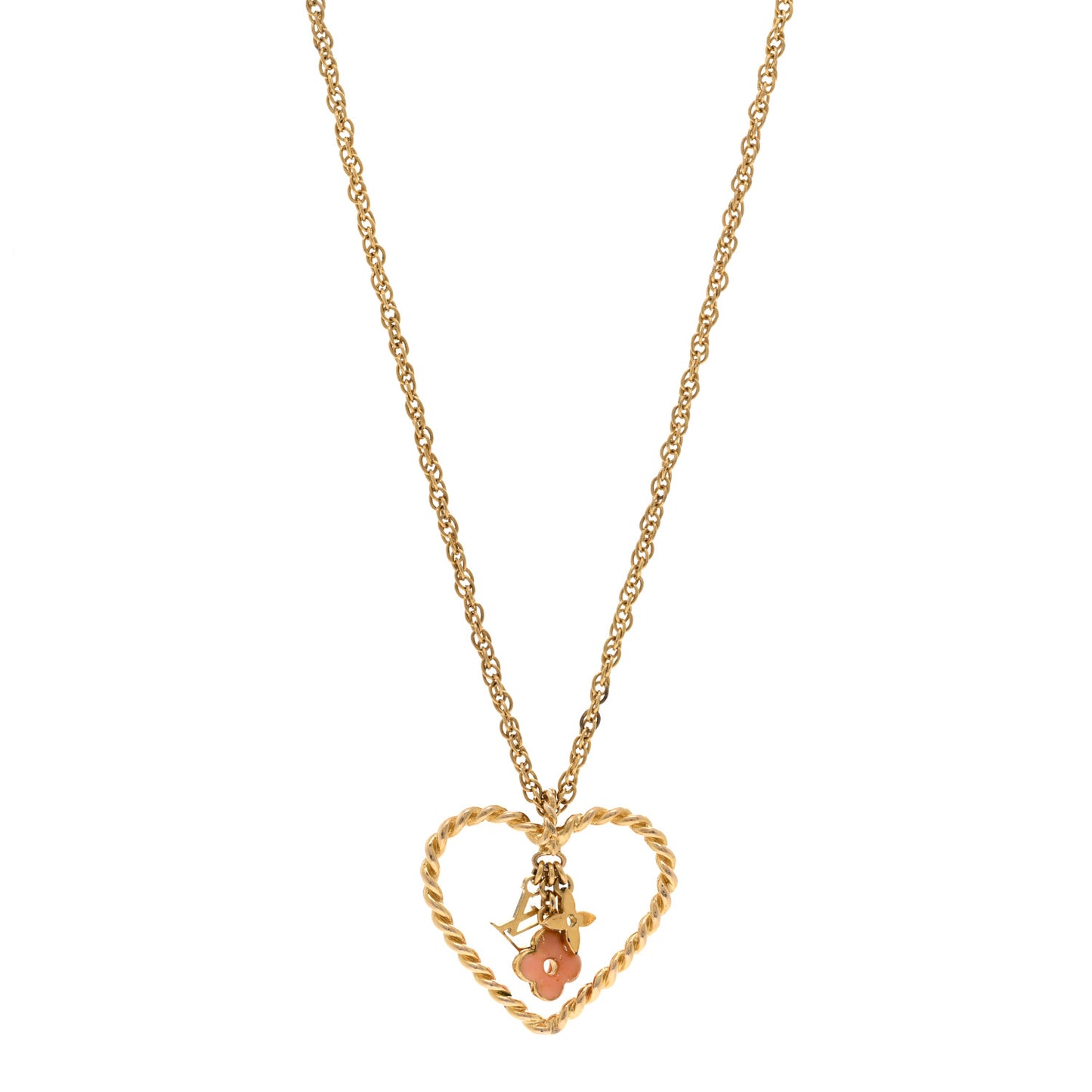 Sweet Monogram In My Heart Necklace