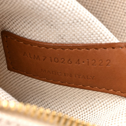 Saint Laurent Canvas Smooth Calfskin Universite North South Foldable Tote Naturel Brick 9 of 18