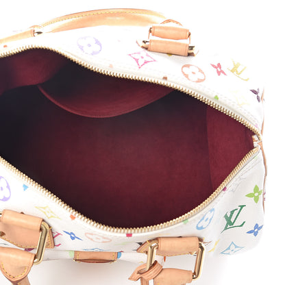 Louis Vuitton Monogram Multicolor Speedy 30 White 6 of 9