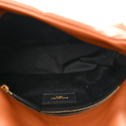 Saint Laurent Lambskin Quilted Small Loulou Puffer Monogram Chain Satchel Dark Honey 5 of 9