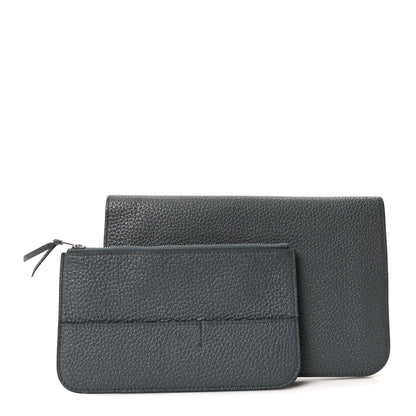Hermes Togo Dogon Duo Wallet Bleu Orage 3 of 11