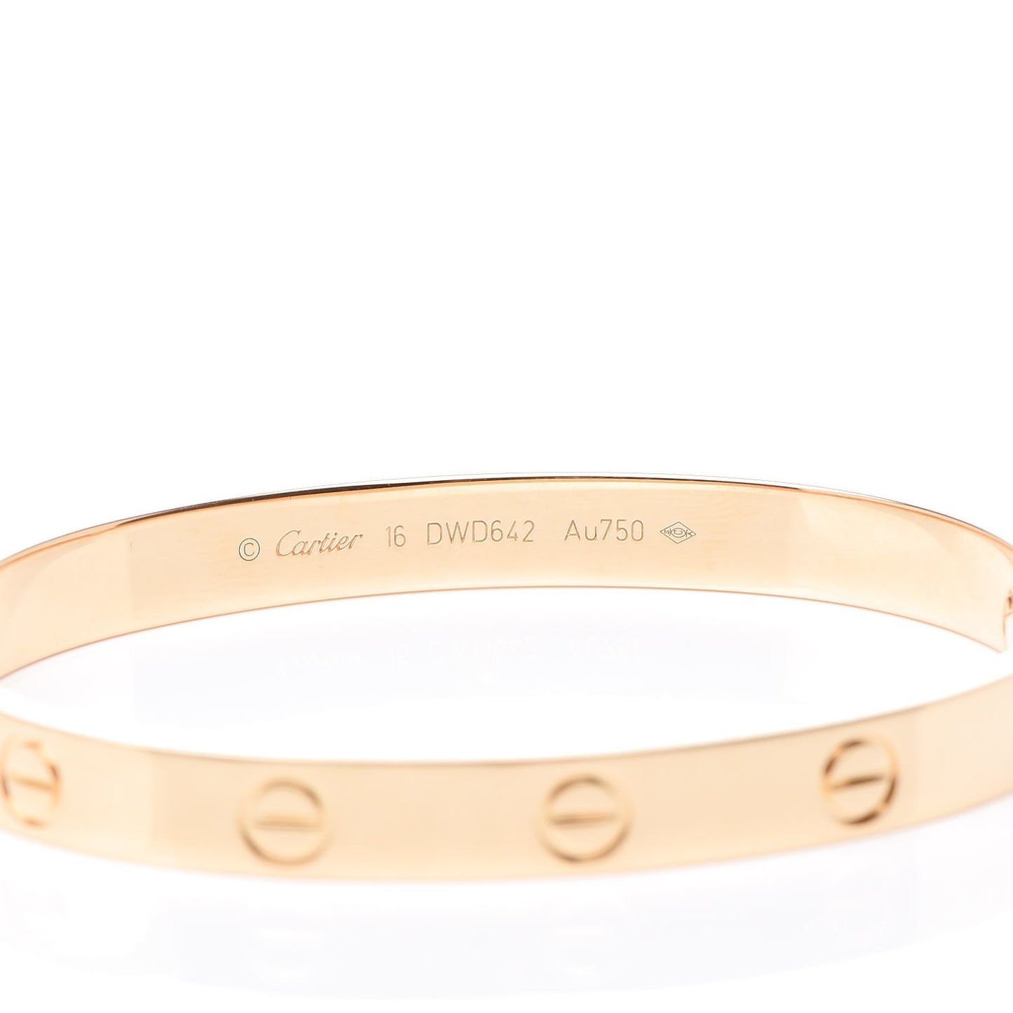 18K Yellow Gold LOVE Bracelet 16