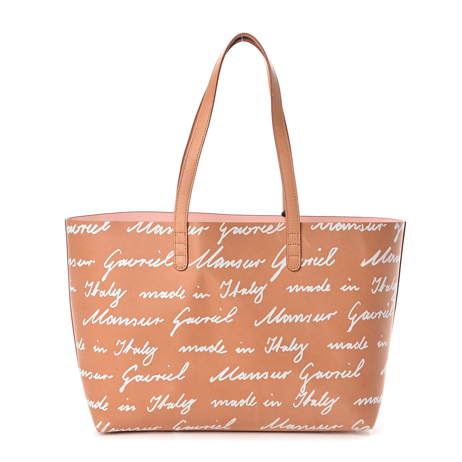 Mansur Gavriel Calfskin Small Logo Shopping Tote Caros 1 of 7