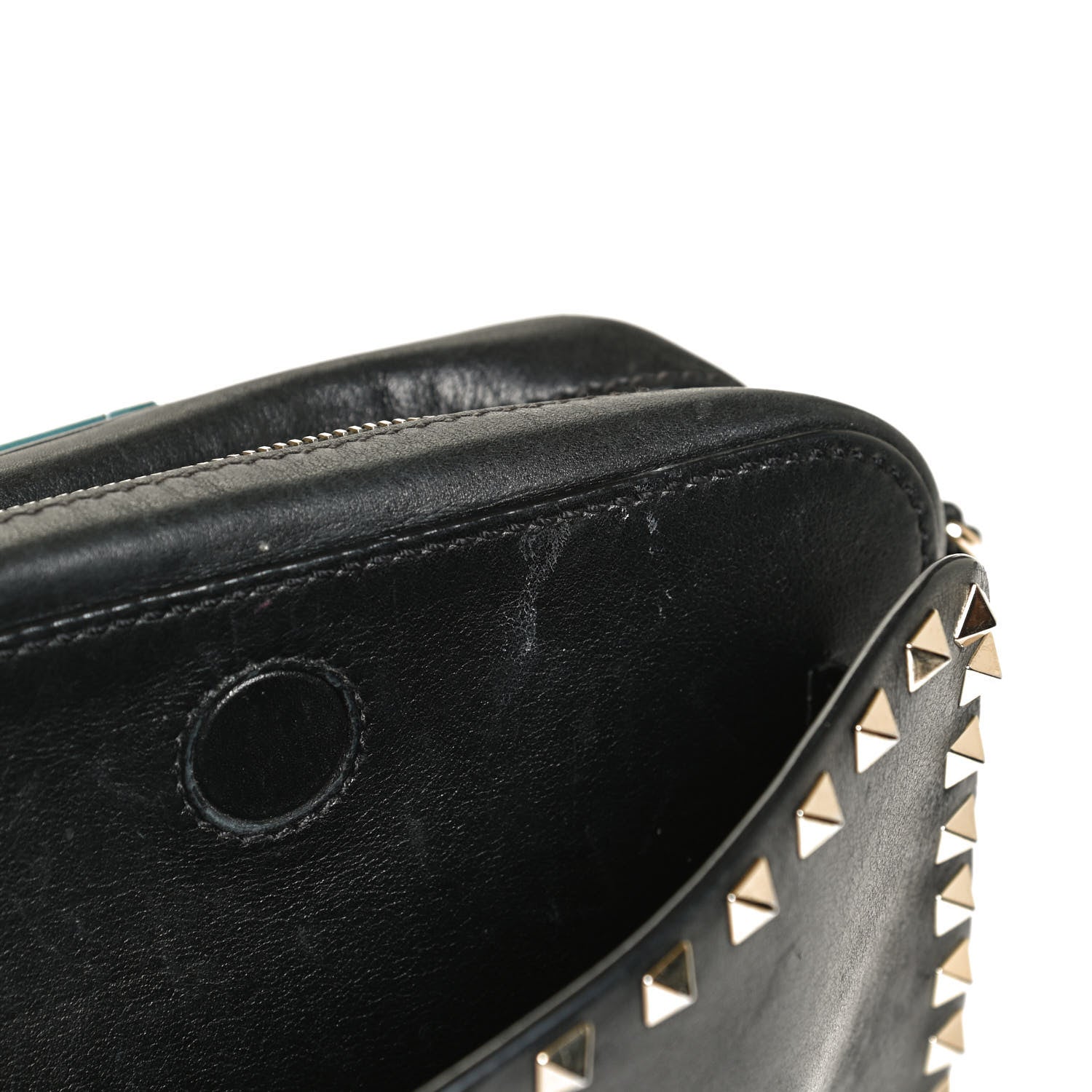 Valentino Garavani Vitello Rockstud Flip Lock Camera Crossbody Bag Black 7 of 12