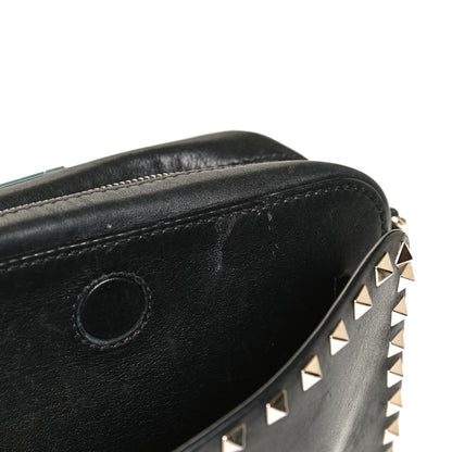 Valentino Garavani Vitello Rockstud Flip Lock Camera Crossbody Bag Black 7 of 12