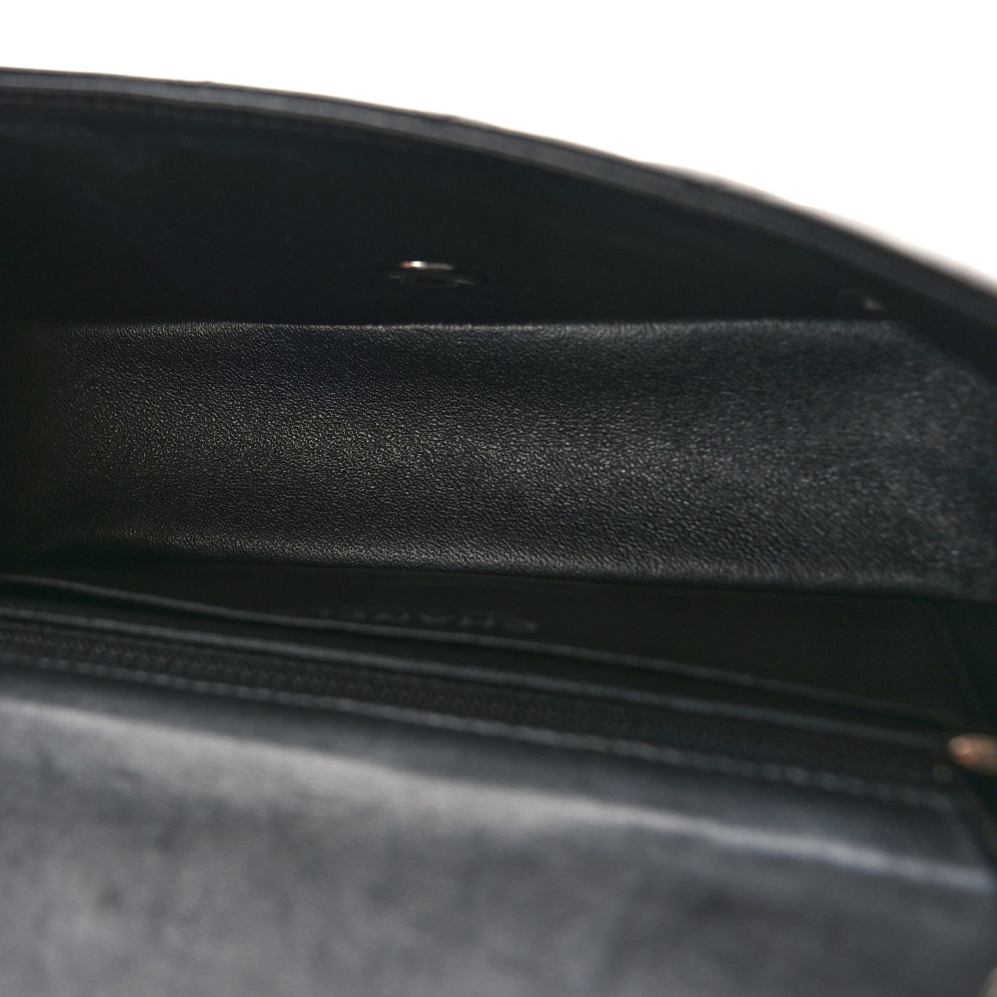 Lambskin Quilted Mini Rectangular Flap Black