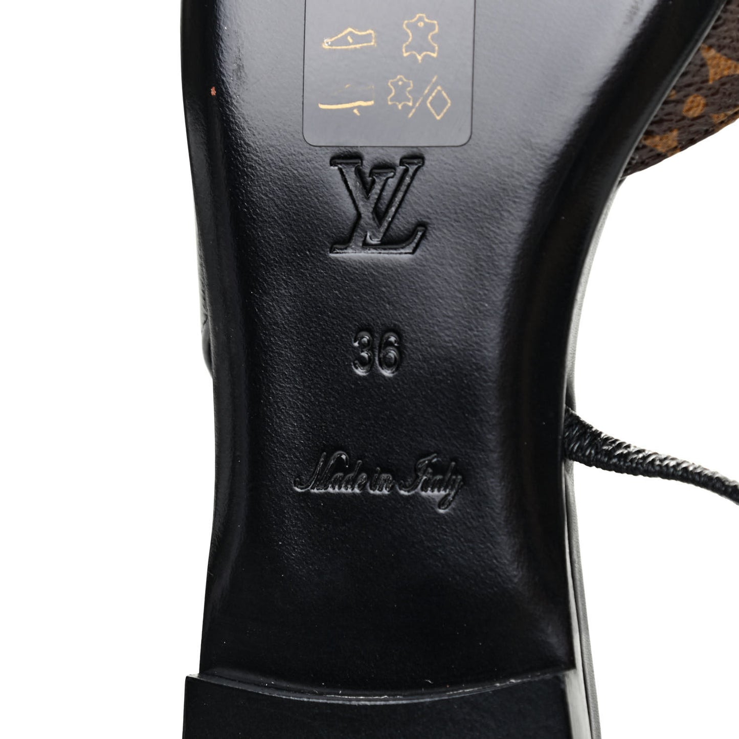 Monogram Cherie Slingback Pumps 36 Black