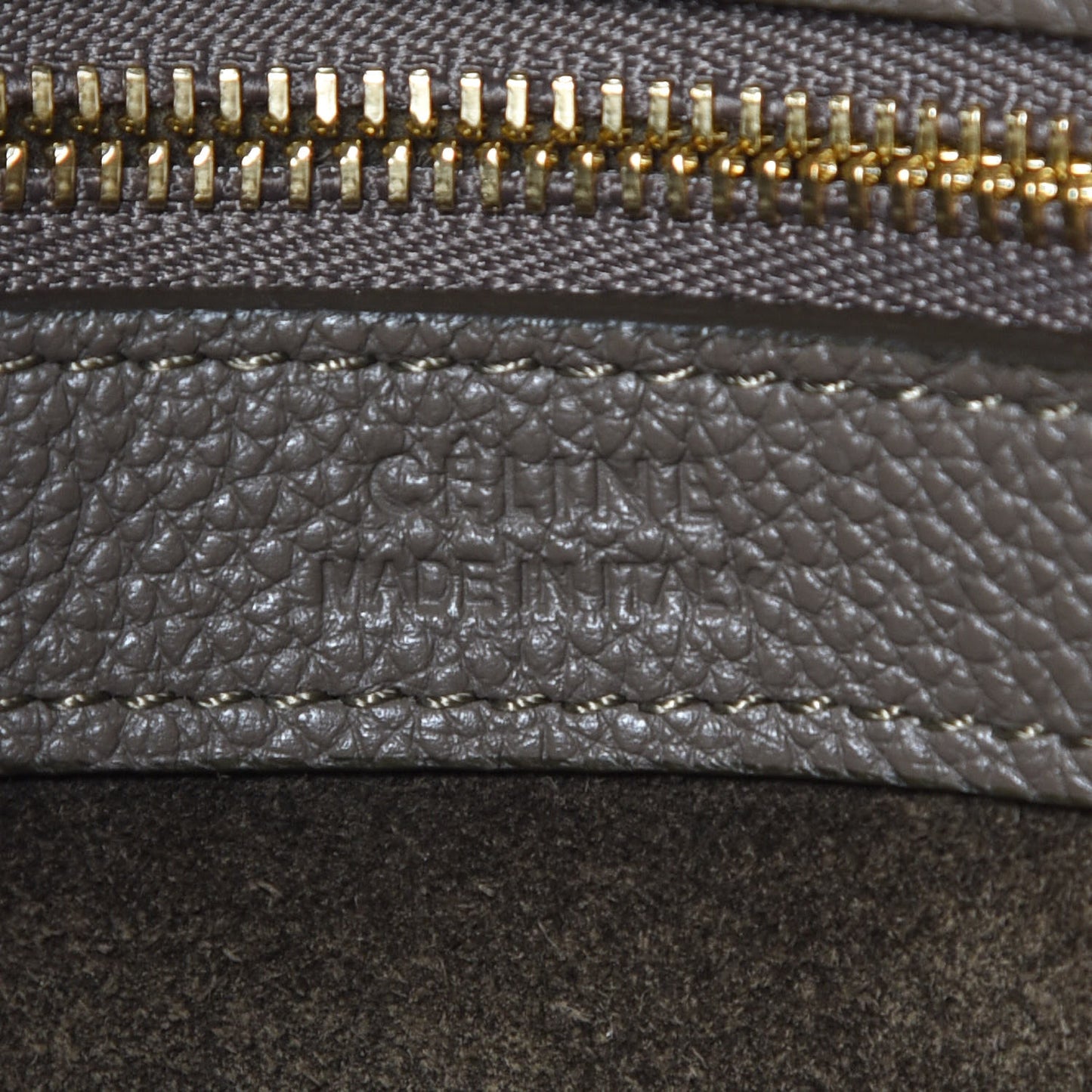 Soft Grained Calfskin Medium Belt Cabas Phantom Taupe