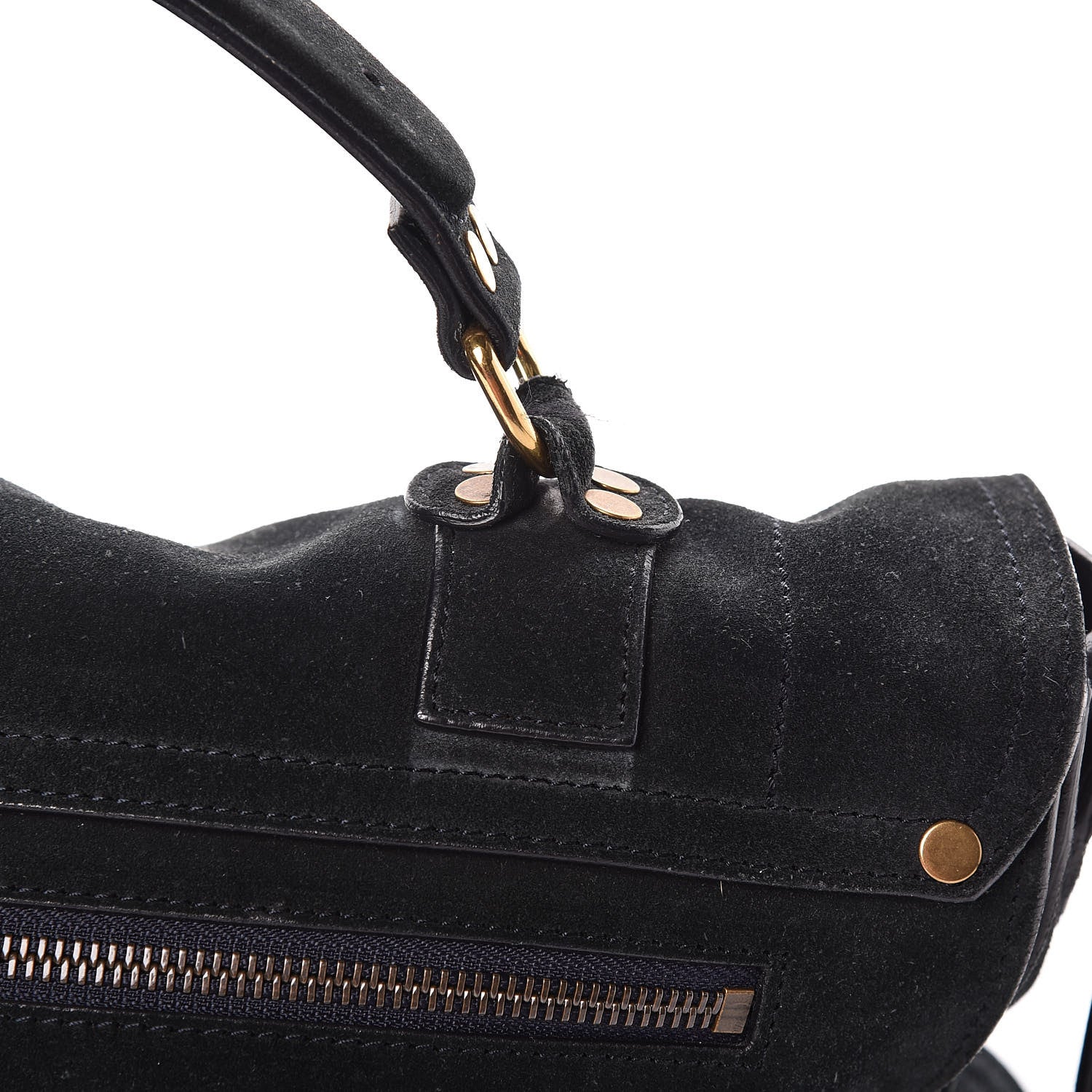 Proenza Schouler Suede Medium PS1 Satchel Navy 17 of 25