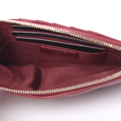Chanel Shiny Goatskin Quilted 19 Flat Wallet Pouch Red 4 of 7