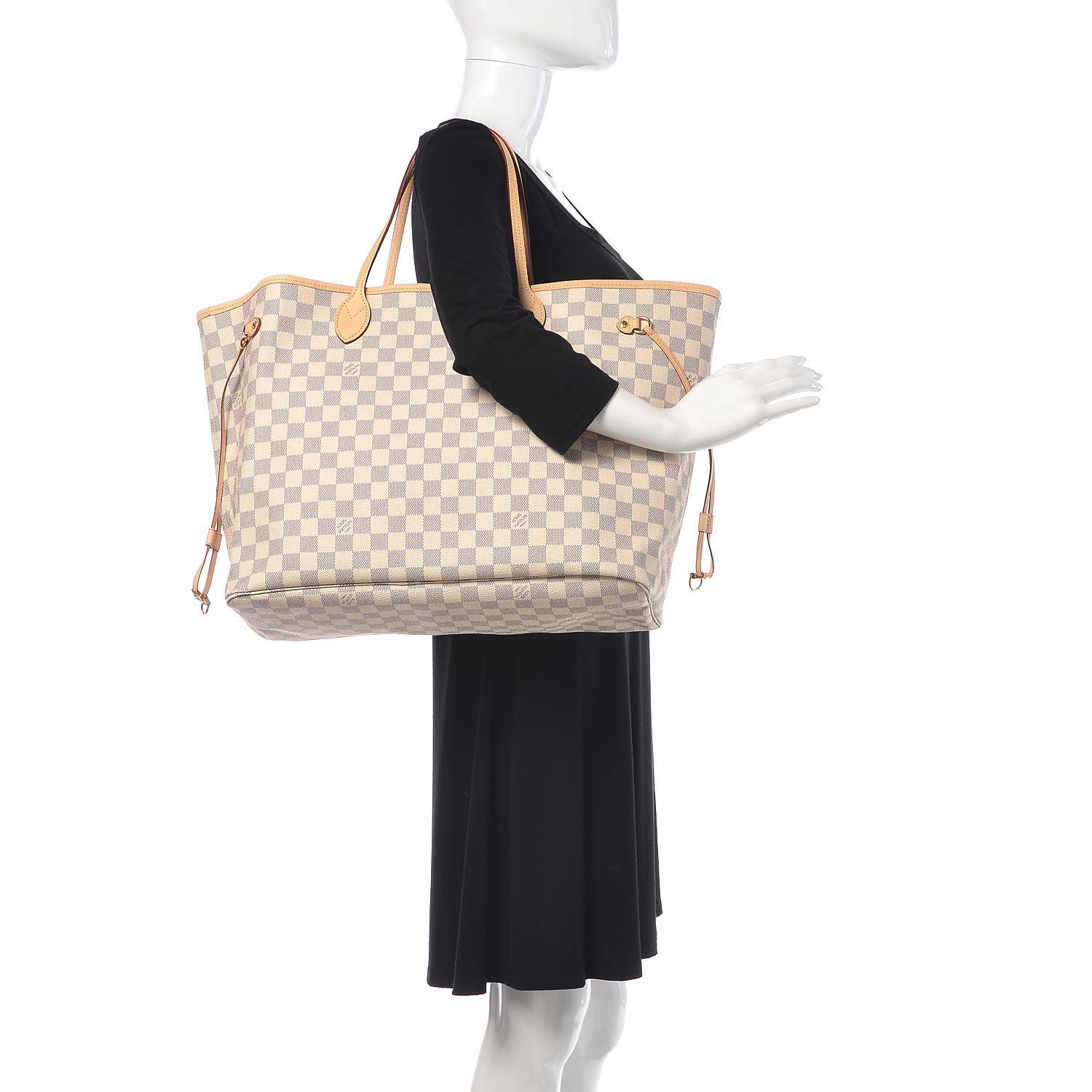 Louis Vuitton Damier Azur Neo Neverfull GM Rose Ballerine 2 of 12
