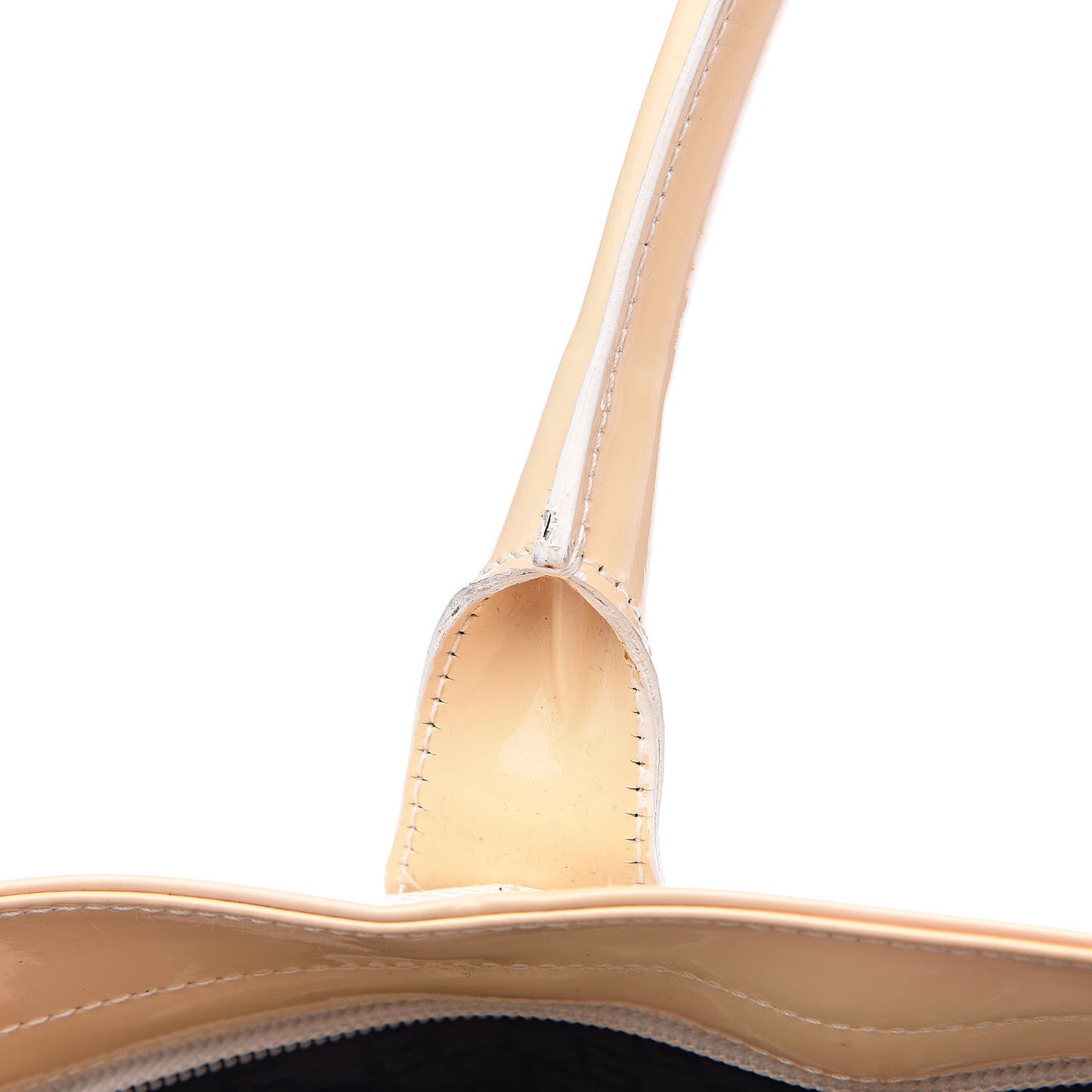 Canvas Patent Tote White