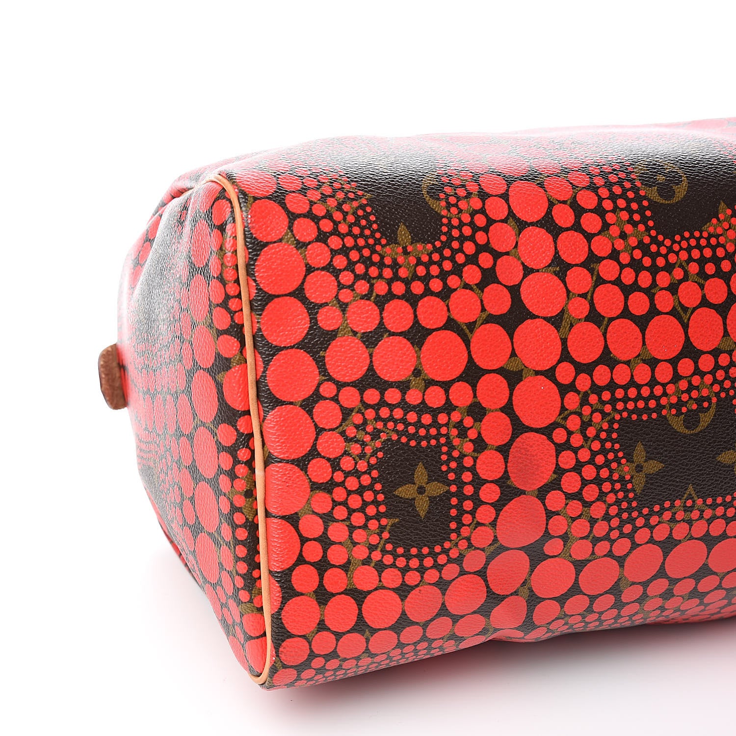 Louis Vuitton Monogram Kusama Town Speedy 30 Red 8 of 10
