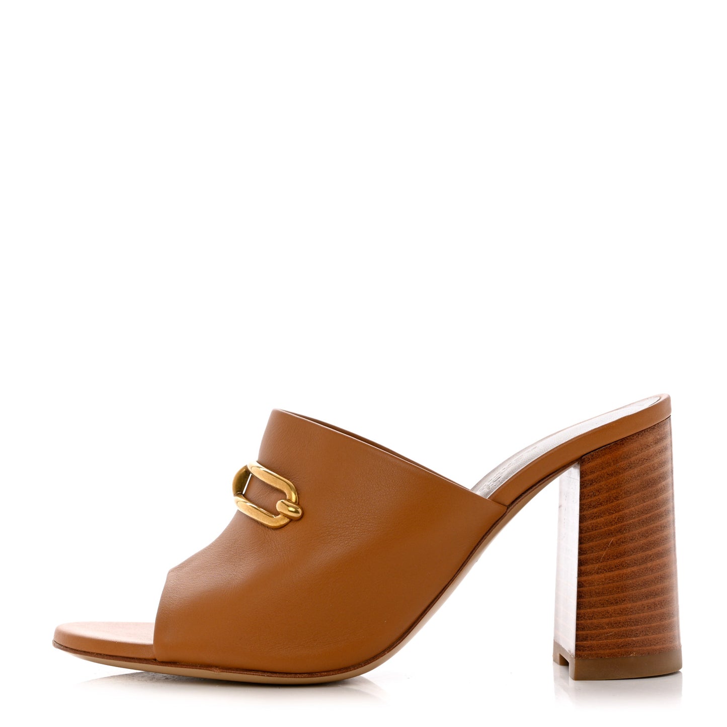 Calfskin Camilla Mules 36.5 Beige Dore