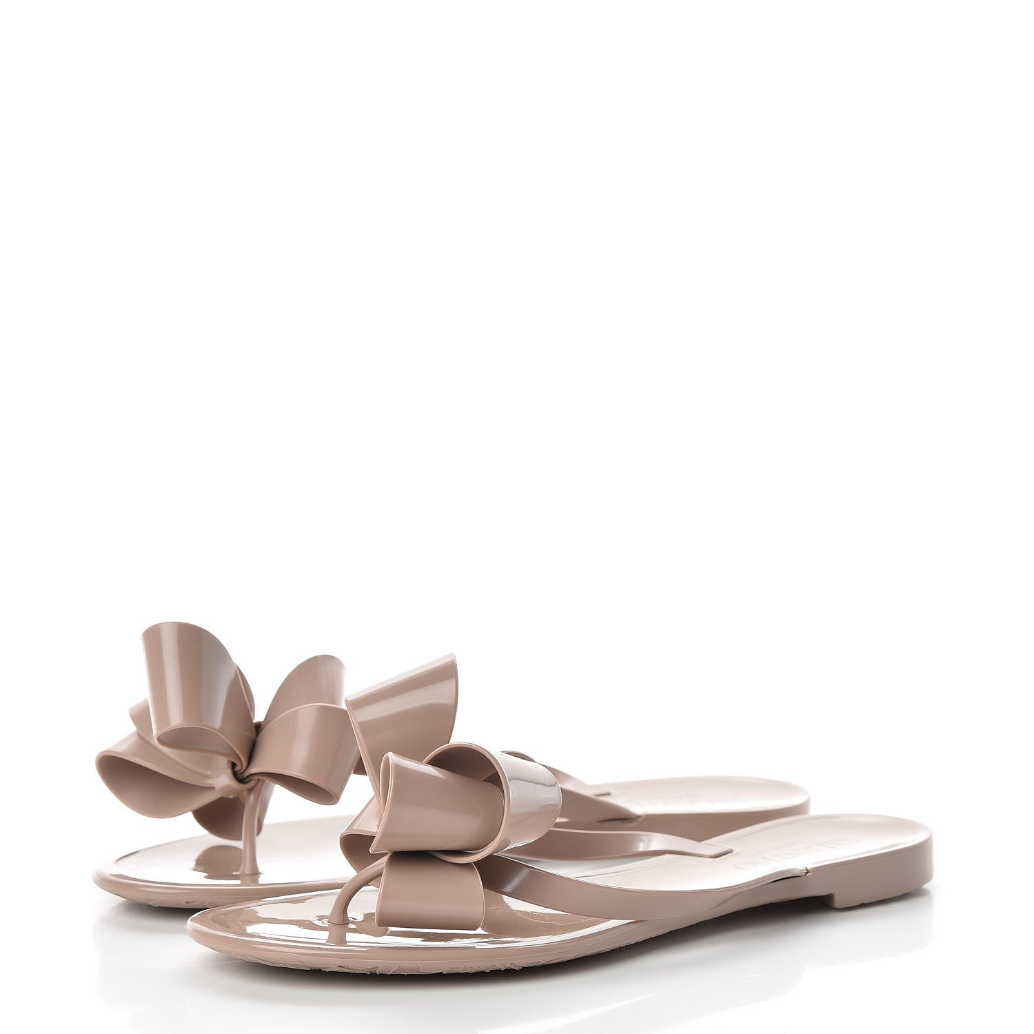 Valentino Garavani PVC Jelly Bow Thong Sandals 37 Poudre 3 of 8