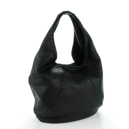 Bottega Veneta Cervo Deerskin Large Hobo Nero Black 3 of 8