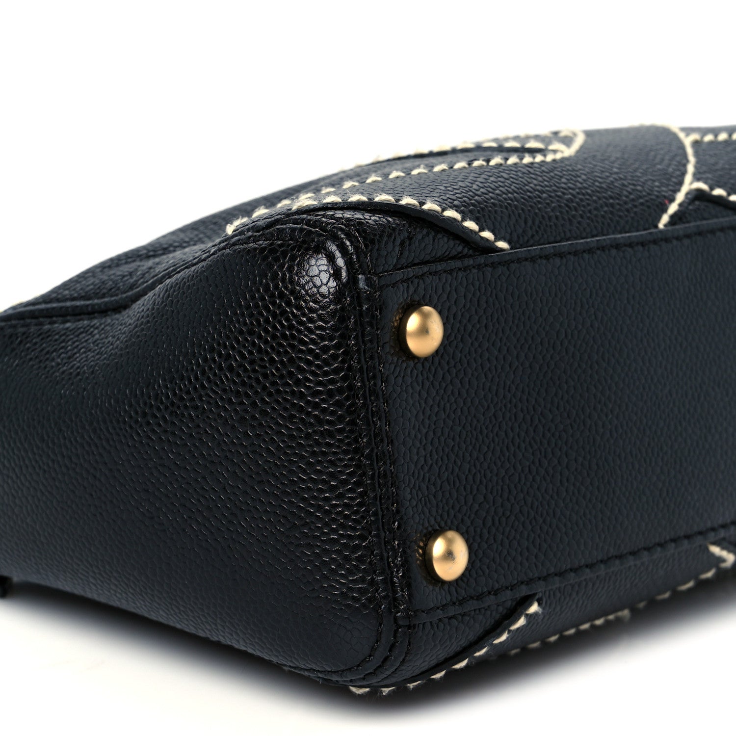 Chanel Caviar CC Stitched Small Hobo Black 9 of 10
