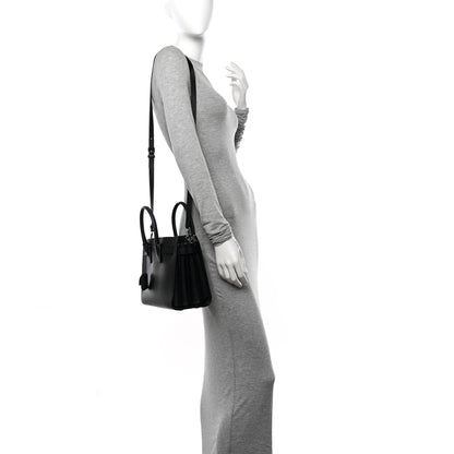 Saint Laurent Grained Calfskin Baby Sac De Jour Black 2 of 11
