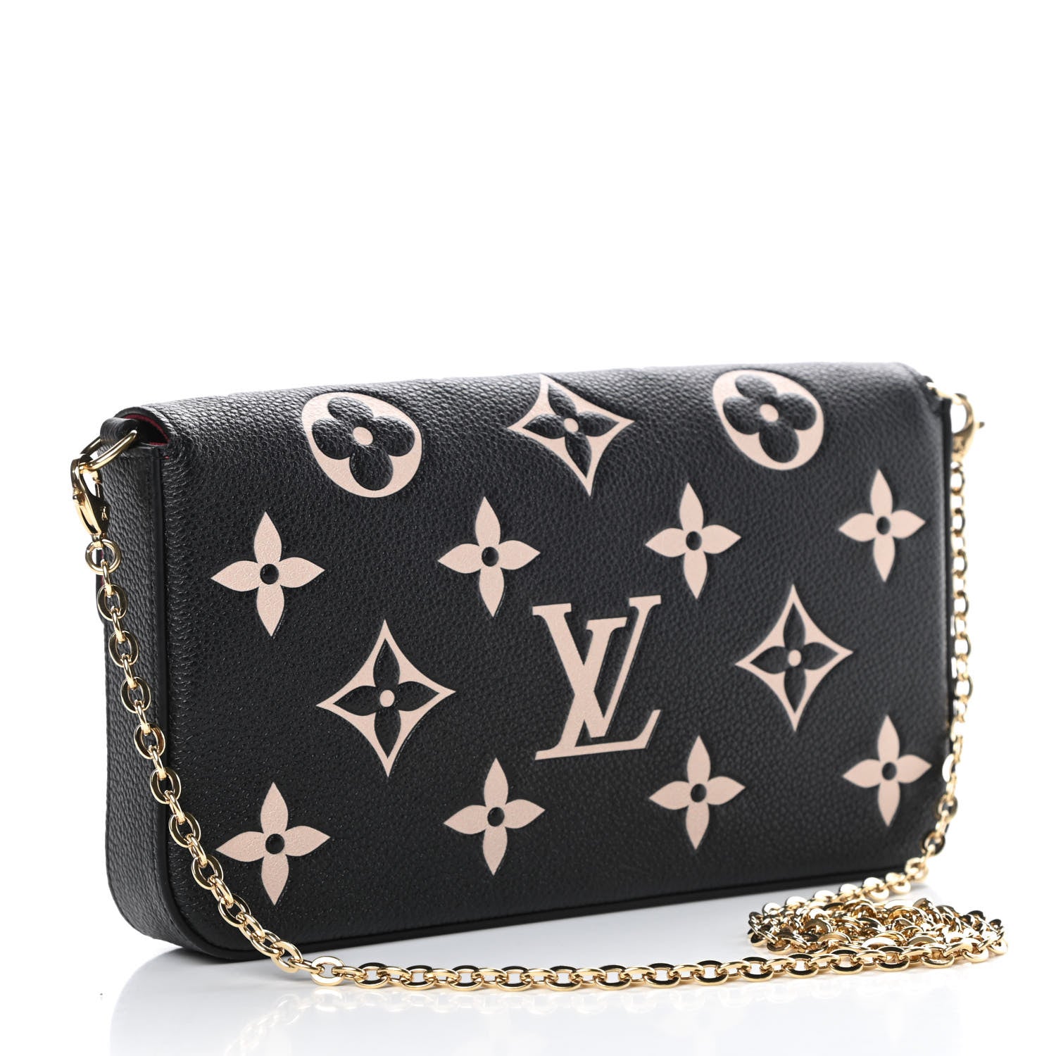 Louis Vuitton Empreinte Monogram Giant Felicie Pochette Black Beige 3 of 10