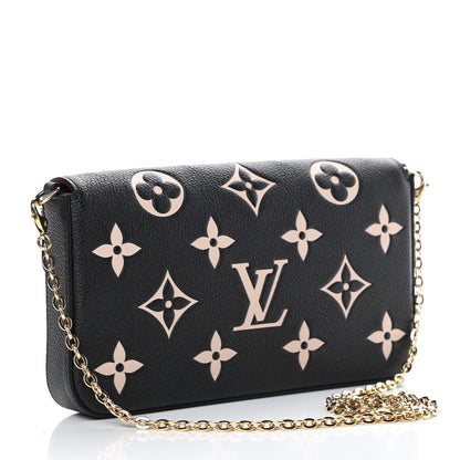 Louis Vuitton Empreinte Monogram Giant Felicie Pochette Black Beige 3 of 10