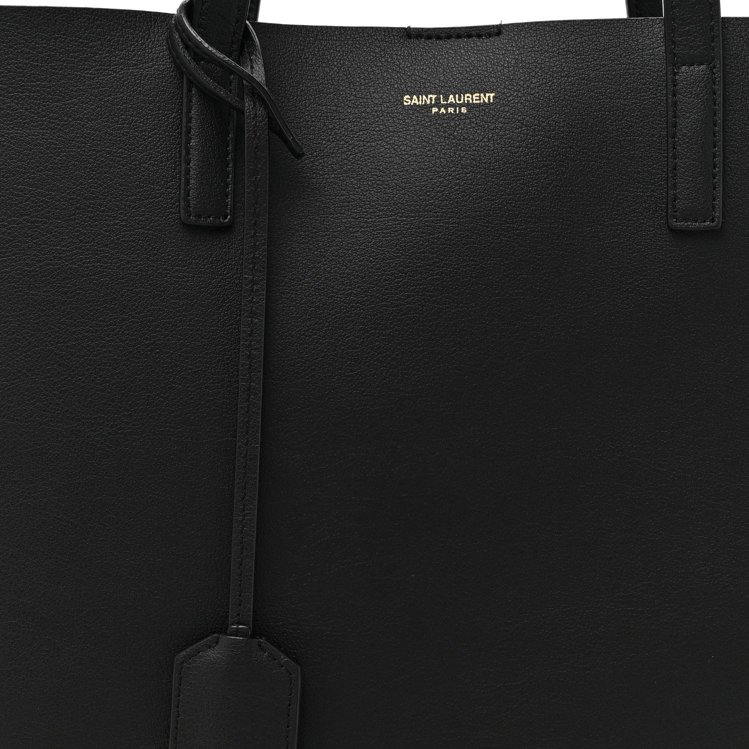 Saint Laurent Calfskin Large Shopping Tote Black 9 of 11
