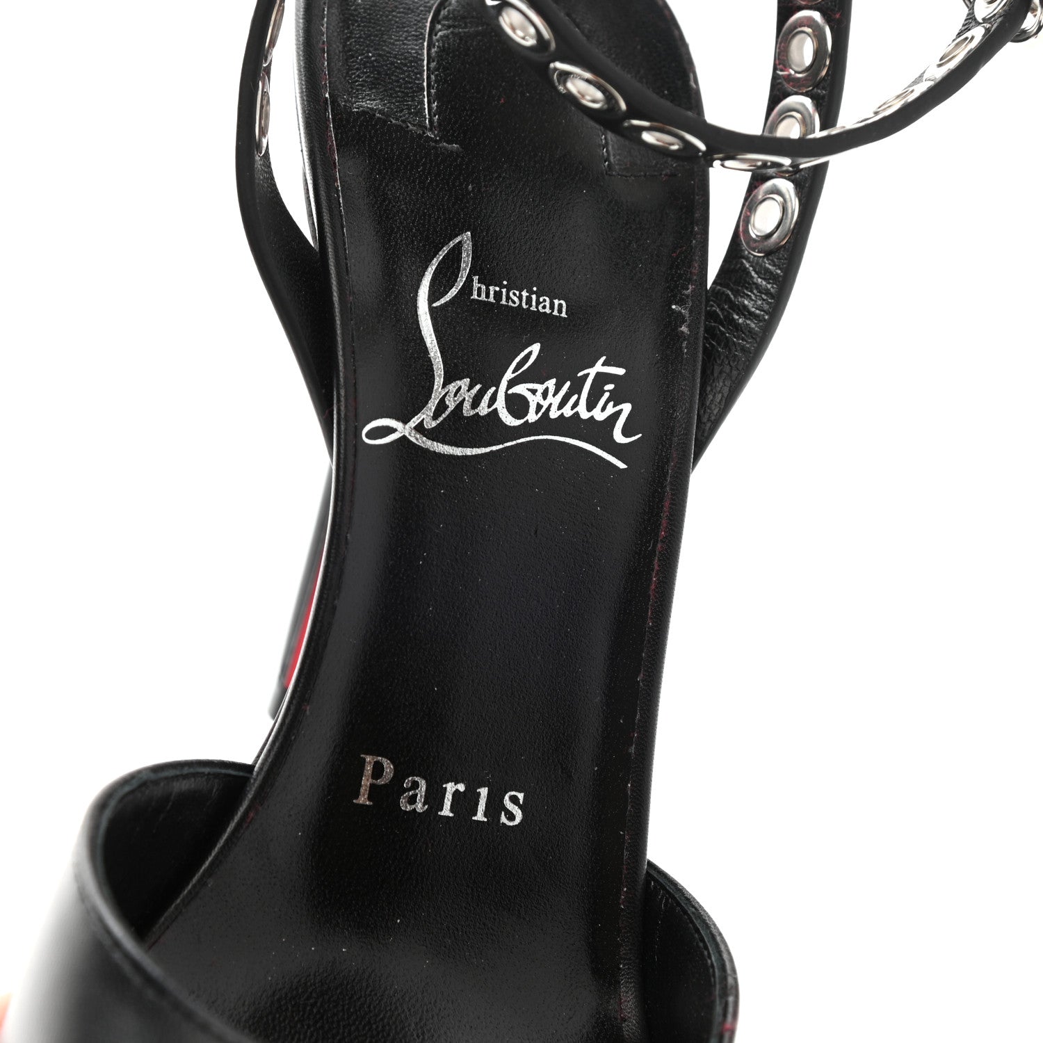 Christian Louboutin Calfskin Embellished Pumpaclou 100 Pumps 36.5 Black 7 of 7