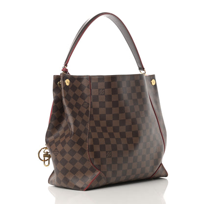 Louis Vuitton Damier Ebene Caissa Hobo Cherry 3 of 18