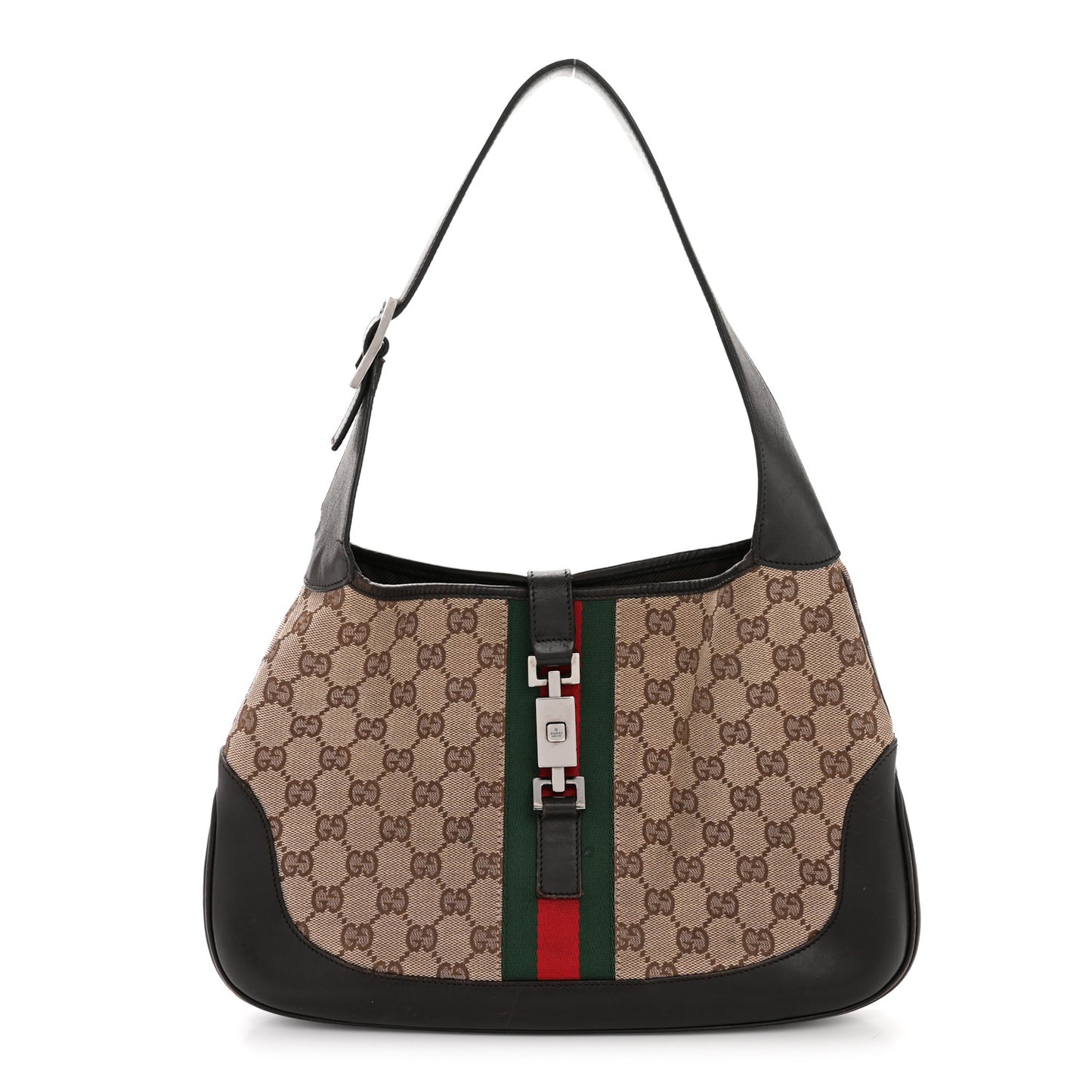 Monogram Web Jackie O Hobo Dark Brown