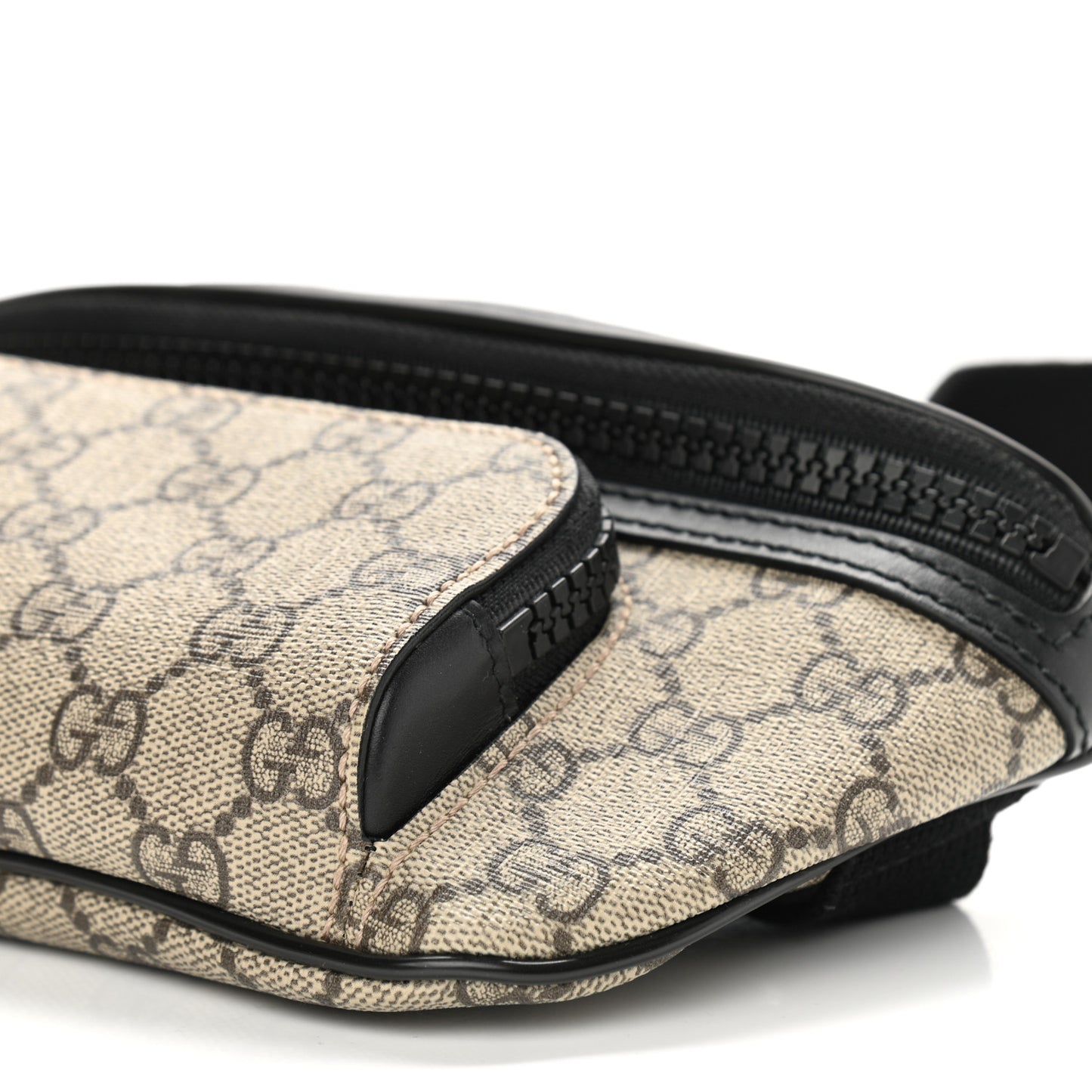 GG Supreme Monogram Belt Bag Black
