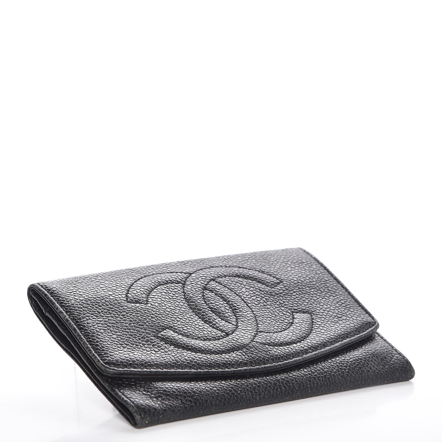 Chanel Caviar CC Timeless Flap Wallet Black 4 of 7