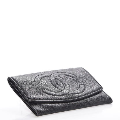 Chanel Caviar CC Timeless Flap Wallet Black 4 of 7