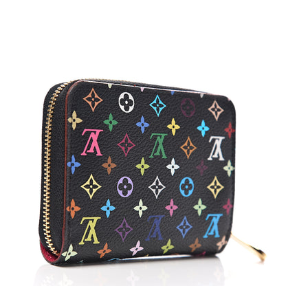 Louis Vuitton Monogram Multicolor Zippy Coin Purse Black Grenade 2 of 6