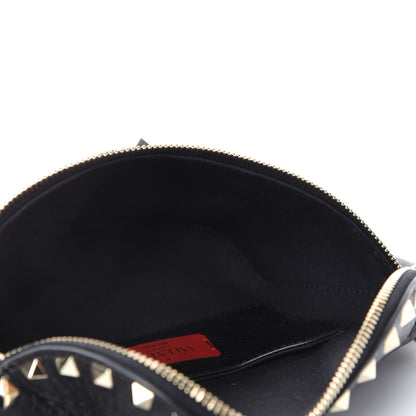 Valentino Garavani Grainy Calfskin Rockstud Belt Bag Black 5 of 10